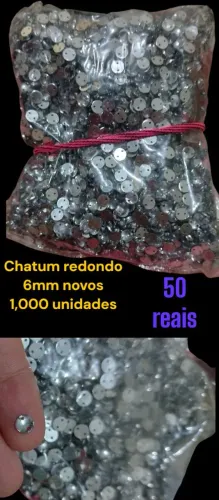 Chatons Redondos 6mm - 1,000 unidades