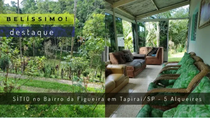 SÍTIO EM TAPIRAÍ BAIRRO DA FIGUEIRA TAPIRAÍ/SP. VENDA
