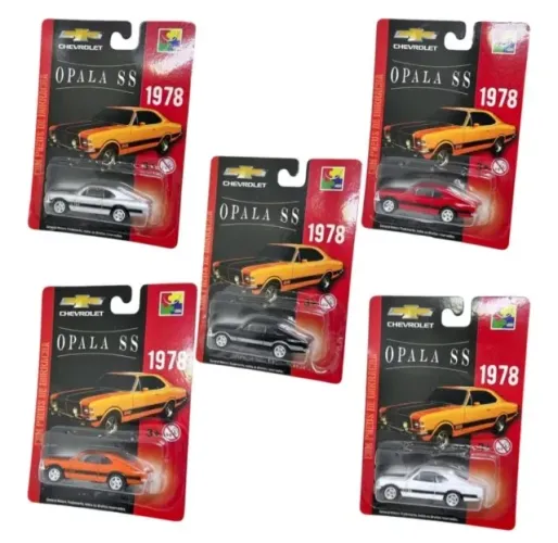 Coleção completa com 05 Minis Opala SS 1978 Chevrolet Borrachudo.