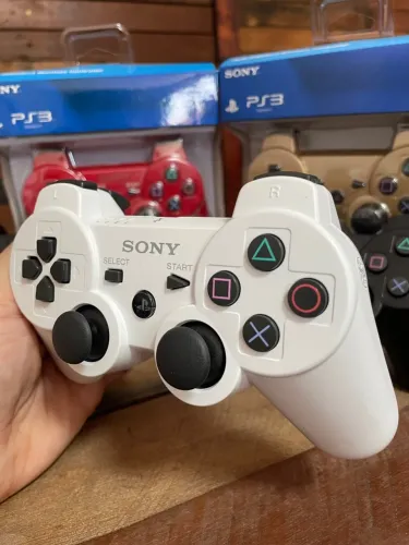 Controle PS3 DualShock 3 Branco - Playstation 3 ENTREGAMOS 