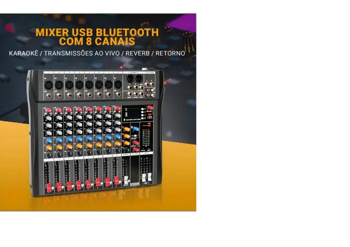 Console de Mixagem Profissional VEDO VDA208L