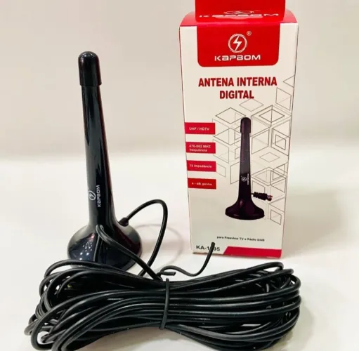 Antena Interna Digital Kapbom KA-195 - UHF/HDTV