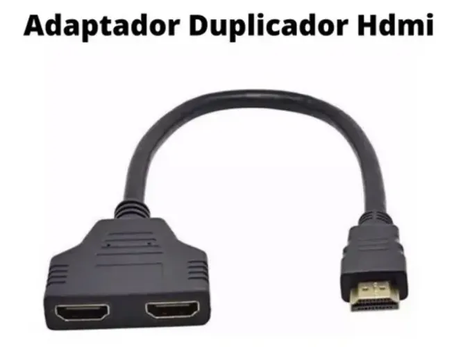 Divisor E Duplicador 1 Hdmi Macho Para 2 Hdmi Fêmea  