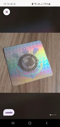 Adesivo holográfico Corinthians