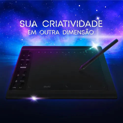 Nova - Mesa Digitalizadora Criativa 10" Plus Multi - MX002 - Multilaser