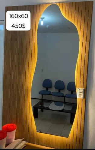 Espelho Decorativo Iluminado 160x60cm