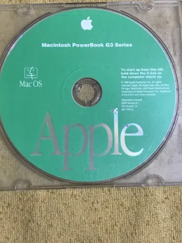 Cd original de instalacao apple mac os powerbook g3 series