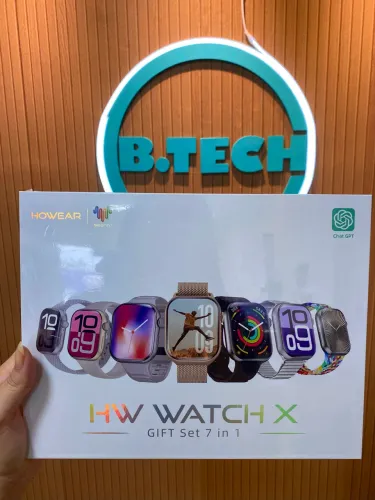 Smartwatch HW Watch X acompanha 7 pulseiras 