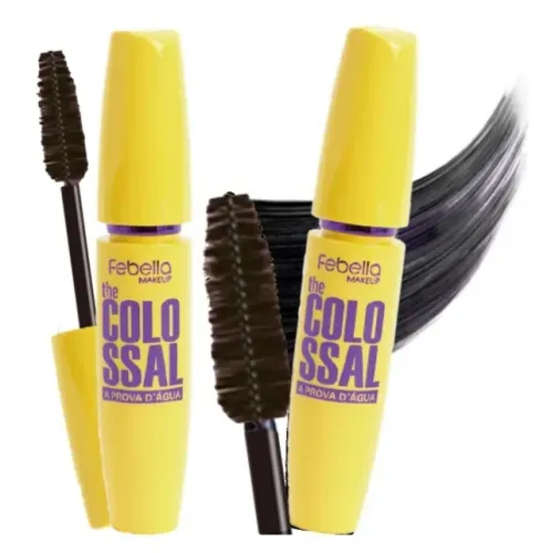 Máscara Para Cílios The Colossal A Prova D água Febella 10ml Preto