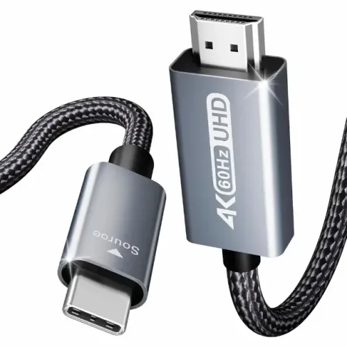 Cabo USB-C para HDMI -Trançado - 1.8 Metros - Original BENFEI - 4K 60Hz - 2K 144Hz