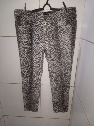 Calça  Estampada Animal Print Feminino N;44