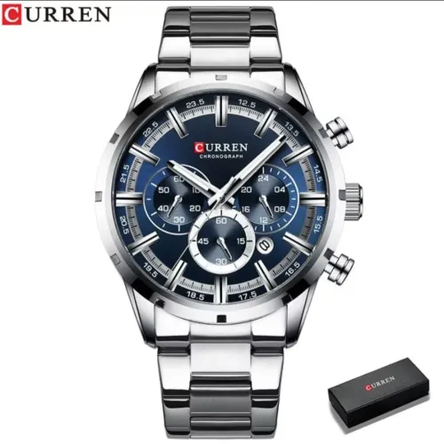 Relógio Curren masculino Quartzo Em Aço inoxidável 8355