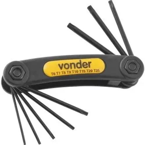 CHAVE HEXALOBULAR VONDER 8PCS T06 A T25 VTX6 CRV