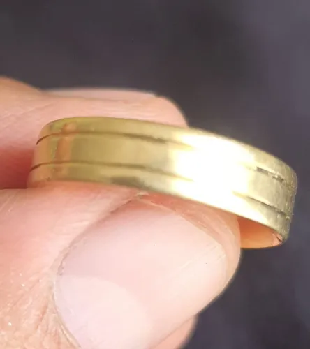 Aliança ouro 18k 6.5 gramas 