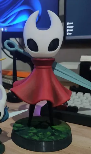 Figure em 3D (Filamento pla) - Hornet Hollow Knight Pintada a mão 