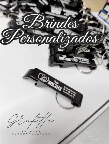 Gravado com laser - chaveiro alumineo
