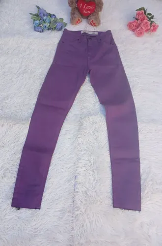 Calça Jeans Roxa Skinny Animale