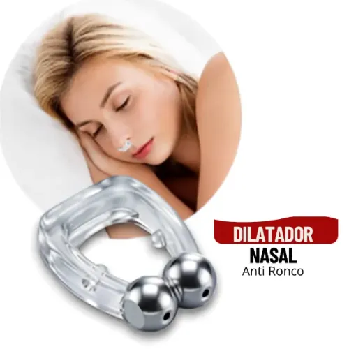 Clipe Nasal Magnético Anti Ronco Dilatador Nasal para Dormir Melhor - SCS08