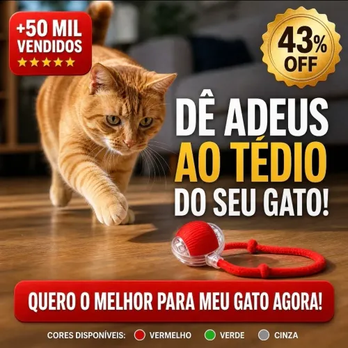 Brinquedo Inteligente para Gatos: Acabe com o Tédio (43% OFF)