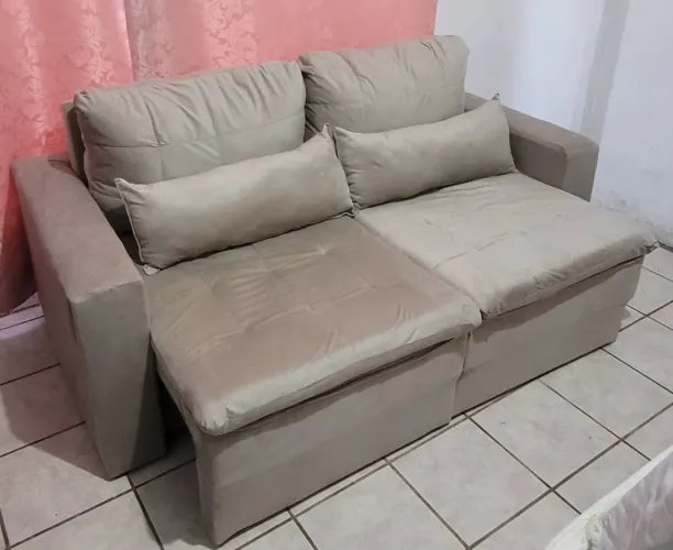 Sofá Retrátil Alto Padrão Semi-novo (entrego)