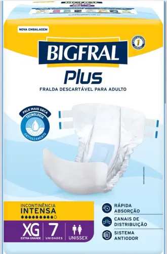 Fraldas. BigFral. Geriátrica. G