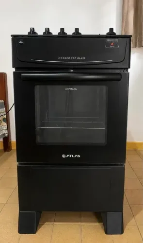 Fogão Atlas Mônaco Top Glass 4 Bocas - Semi Novo, Excelente Estado