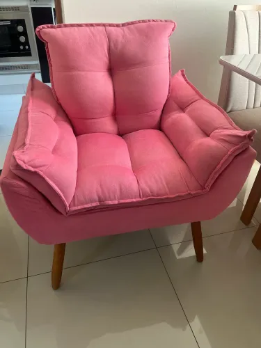 Poltrona opala rosa