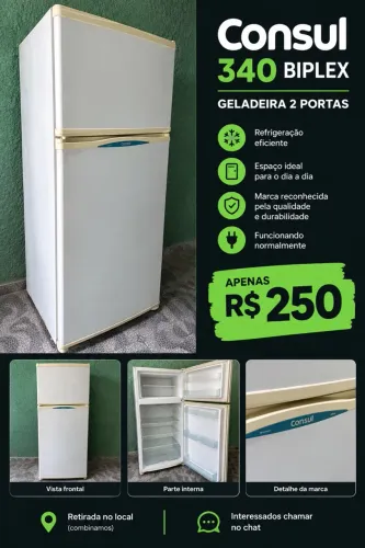 Geladeira pra ir embora logo