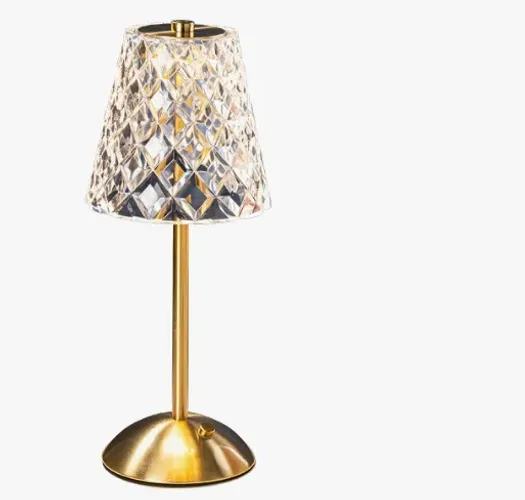 Luminária De Mesa De Cristal De Luxo Simples E Leve