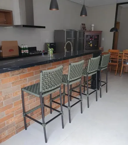 Banquetas em corda náutica