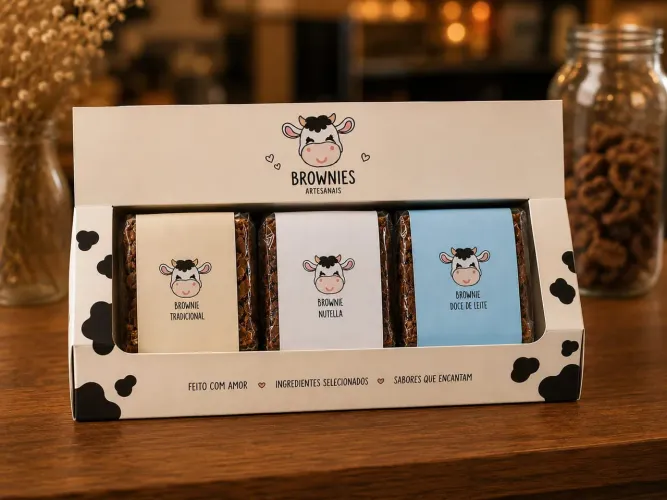 Bolos e brownies.