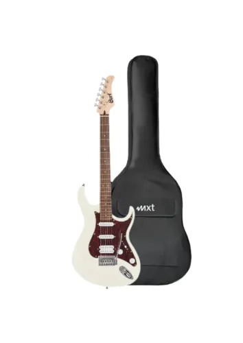 Guitarra Eletrica Cort G 115SE WH + CAPA DE GUITARRA CLASSIC LUXO 