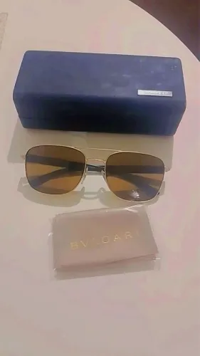 Óculos de Sol Bvlgari Masculino Square Aviator Original - Com Estojo