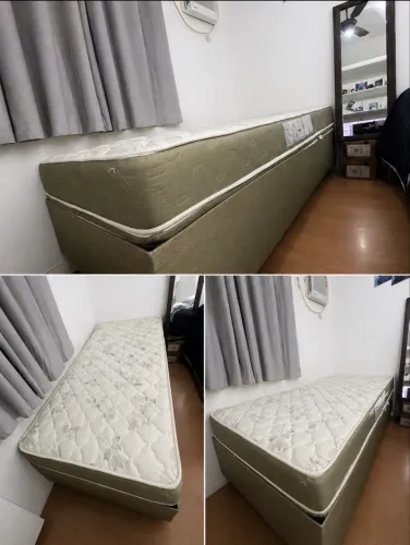 Cama viúva com colchão