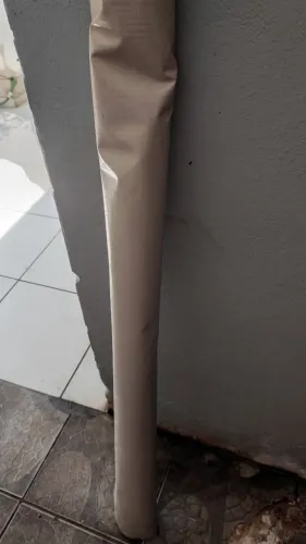 Lona nunca usada 1,40cm X 300cm cor creme