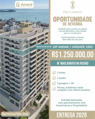 Oportunidade imóvel na planta - 136m2 - Alta valorização até a entrega