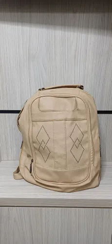 Mochila de costa couro sintetico