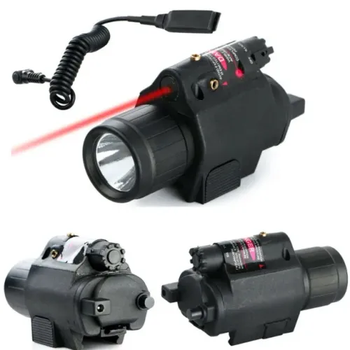 Lanterna combo ponto de luz vermelho 800 lúmens para trilho pictinny de 20mm"