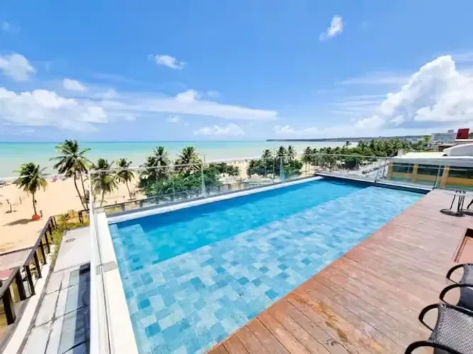 Flat Beira-Mar Cabo Branco 24 Metros, 100% Mobiliado e Rentabilizando