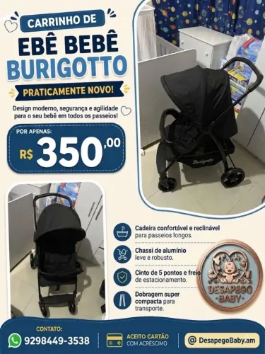 Carrinho de Bebê Burigotto 
