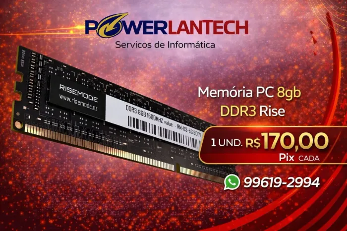 Memória DDR3 8GB - PC