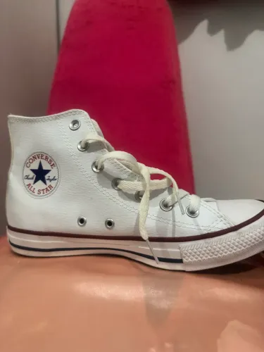 Tênis All Star Branco Cano Alto Feminino