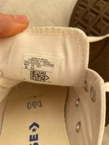 All star novo couro branco