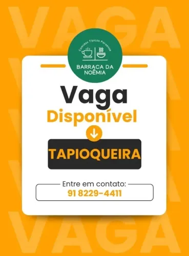 VAGAS DE TAPIOQUEIRA