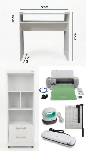 Kit com tudo que você precisa para começar um negócio de papelaria personalizada/lanhouse