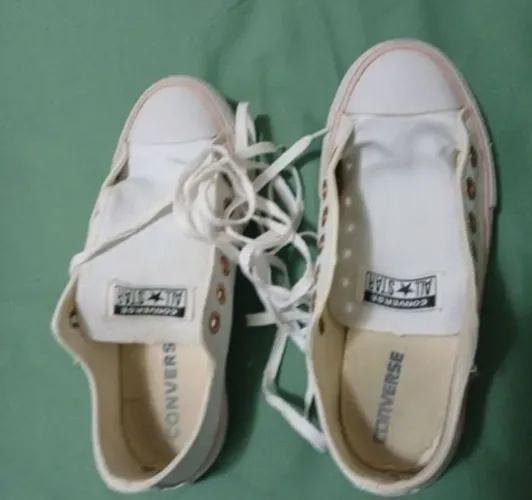 ALL STAR COURO BRANCO