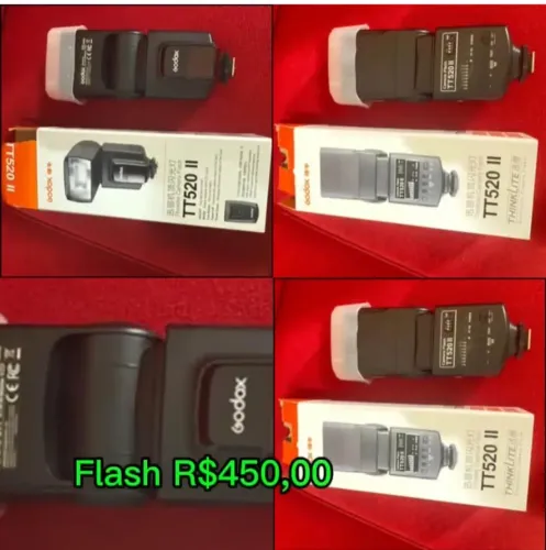 Flash Godox eletrônico TT520 ll com sensor wireless