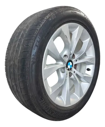 Roda Aro 17 C/pneu Bmw X1 2010 2011 2012 Detalhe Preto