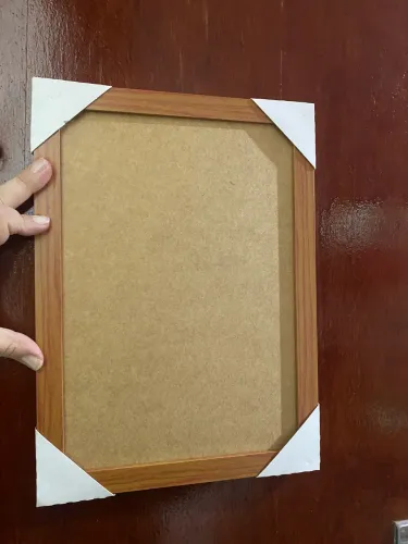 Kit 9 Molduras A4 21x30 MDF Amadeirado Claro (Carvalho) - 2 Novas e 7 Seminovas