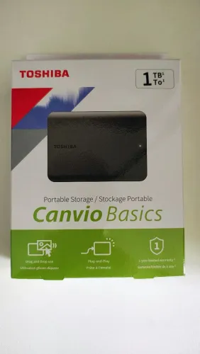 HD externo Toshiba Canvio Basics 1TB (novo)